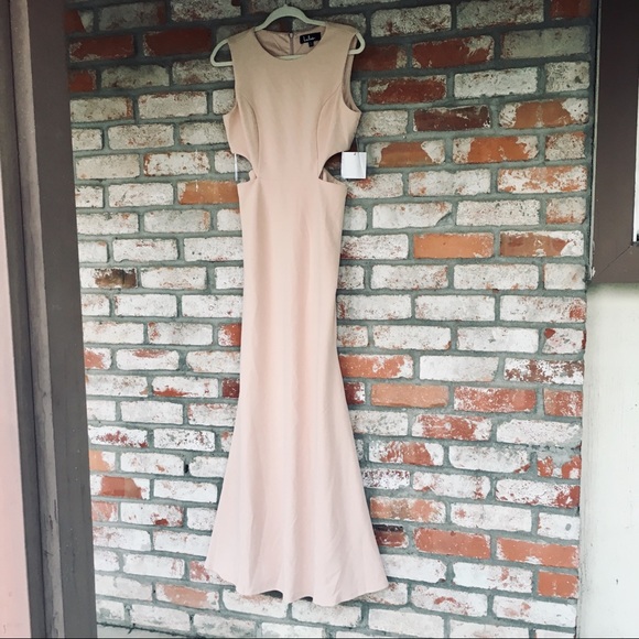 Lulus Dresses & Skirts - Blush cut-out maxi dress